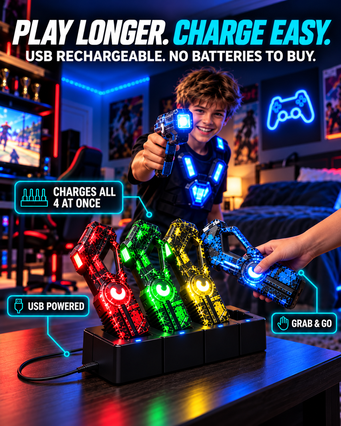 GlowStrike™ Dual Laser Tag Set